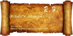 Ribár Hippia névjegykártya